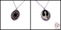 A long time ago in a galaxy far, far away... - Pendentif en argent et palissandre - Silver and rosewood pendant