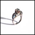 Éternité - Bague de fiançailles en or, bronze, diamant et labradorite - Gold, bronze diamond and labradorite engagement ring