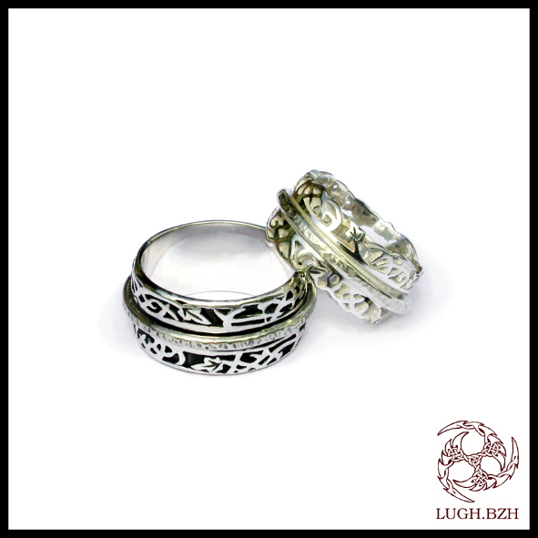 K & J - Alliances en argent - Silver wedding rings
